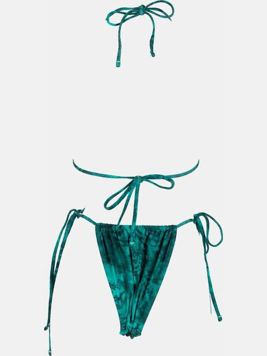 Set Bikini 3 Τεμαχίων Τριγωνάκι Πετρολ