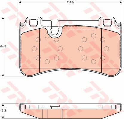 Trw Gdb1711 Brake Pad Set Disc Brake