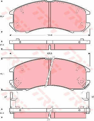 Set Plăcuțe De Frână Trw Gdb981 Plăcuță De Frână Disc Frână