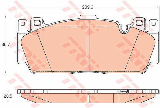 TRW Gdb2020 Bremsbelag Set Scheibenbremse