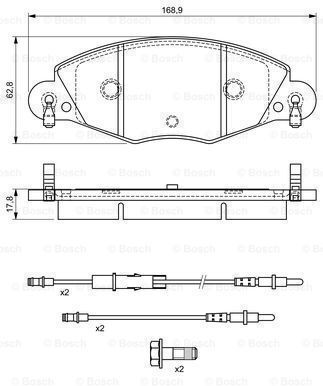 Bosch Bremsbelag Set Scheibenbremse