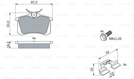 Bosch Brake Pad Set Disc Brake 0 986 494 600