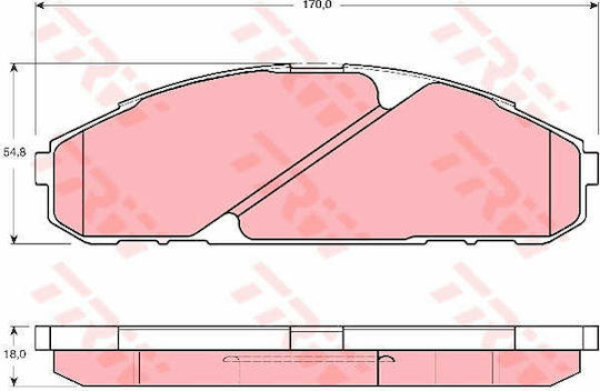 Trw Gdb3394 Brake Pad Set Disc Brake