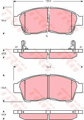 Set Plăcuțe De Frână Disc Trw Gdb3300