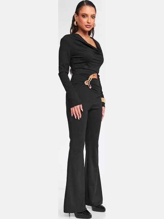 Women's Black One-piece Jumpsuit