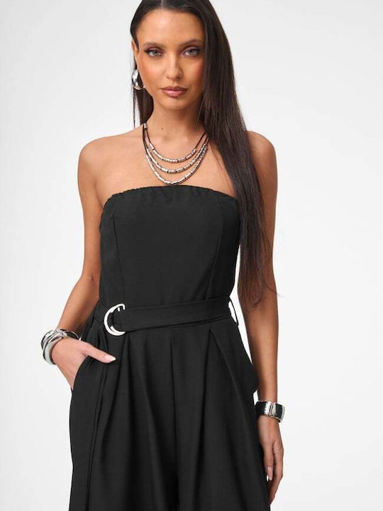 Damen Strapless Vollbein-Formular Schwarz