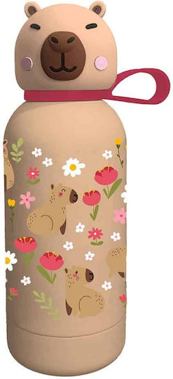 Must Team Rostfreier Stahl Kinder Trinkflasche Capybara Thermos Mehrfarbig 350ml