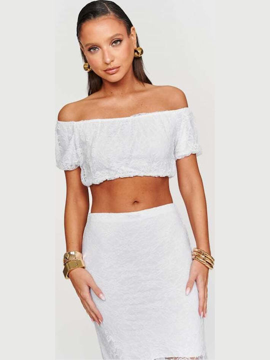 Set with Maxi Skirt White