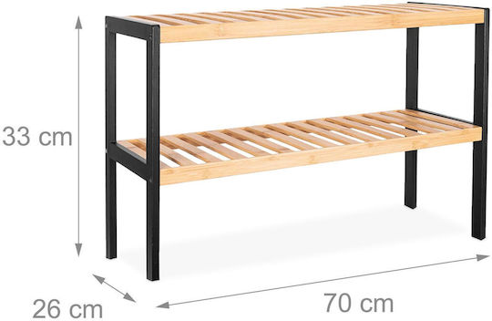 Organizator Pantofi din Bambus 70x26x33cm