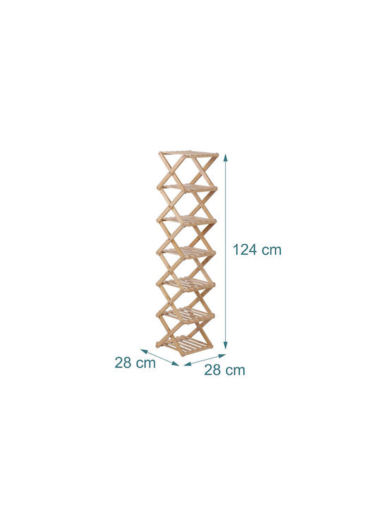 Shoe Organizer Made of Bamboo 84x28x28cm