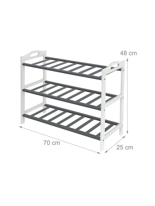 Поставка За Обувки От Бамбук 70x25x48см