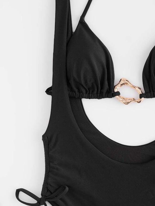 Swimsuit with Openings Black