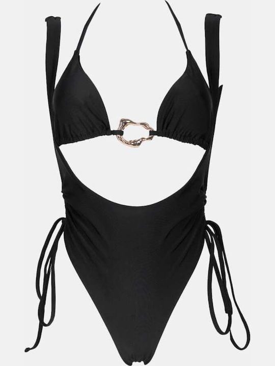 Swimsuit with Openings Black