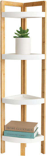 Ecke Bücherregal Weiß 105,5x23x23cm