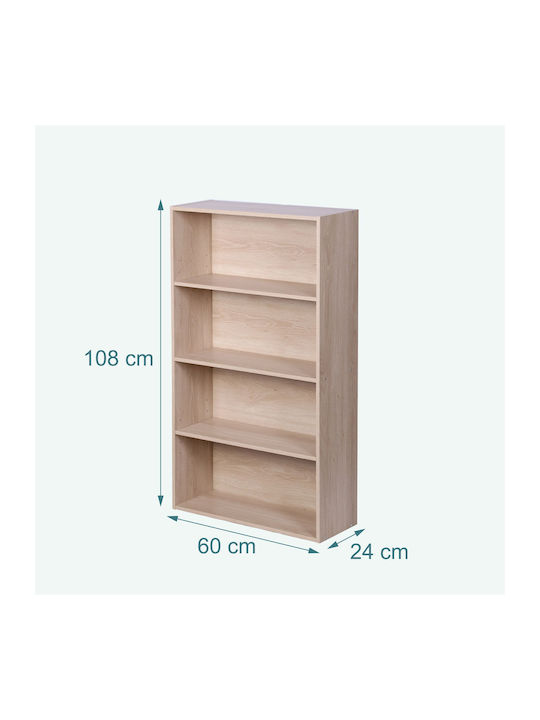 Wandregal Hellbraune Farbe 108x60x24cm