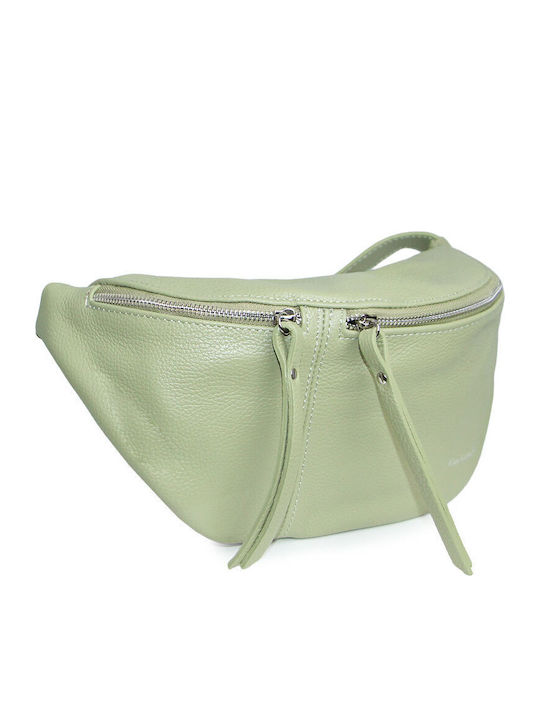 Women's Leather Bum Bag Green