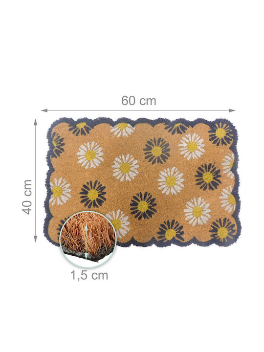 Relaxdays Входен Килим От Кокос Тree 60x40см