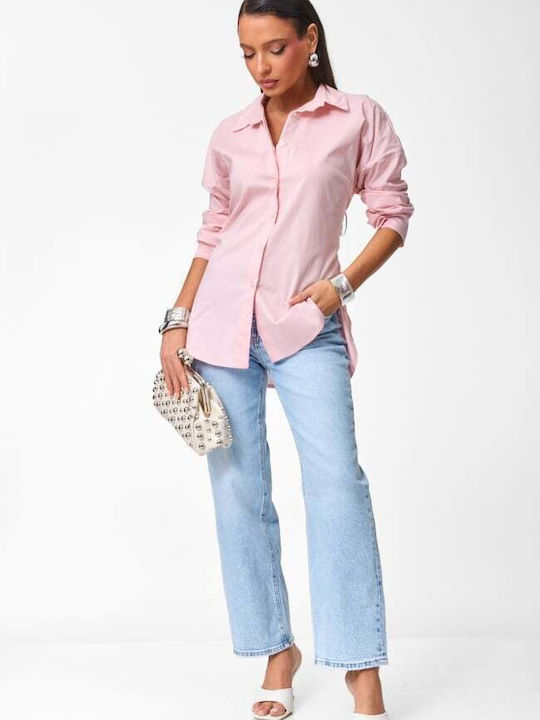 Long Sleeve Women's Shirt Pink