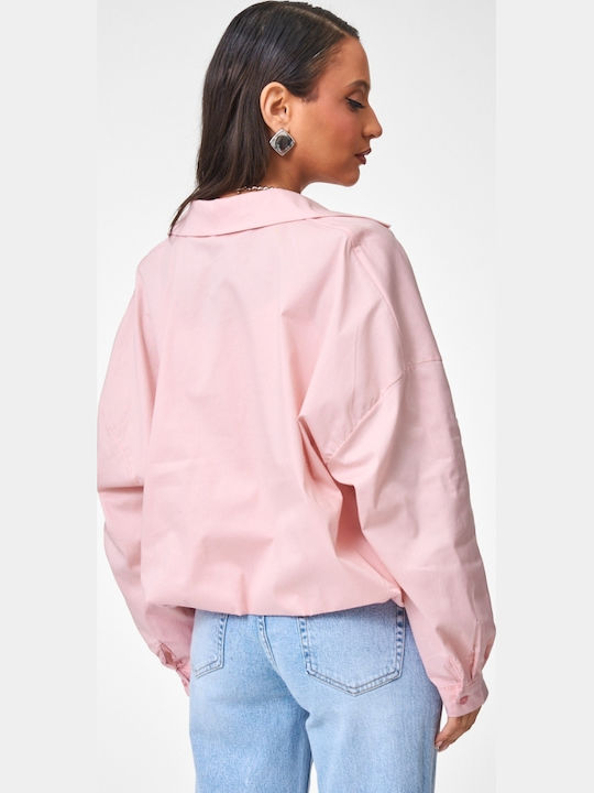 Long Sleeve Women's Shirt Pink