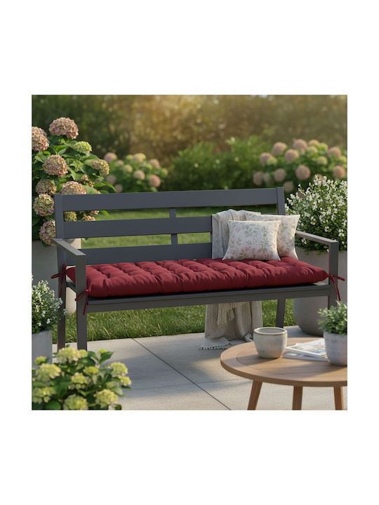 Relaxdays Pernă Pentru Pat De Soare Cu Spătar Roșu Închis 70x190cm