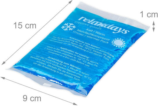 Relaxdays Set 16 Pachete cu Gel Reci Albastre 1x15x9 Cm