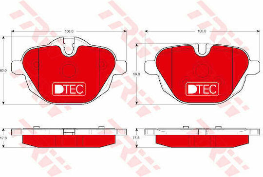 Trw Gdb1840dte Brake Pad Set Disc Brake