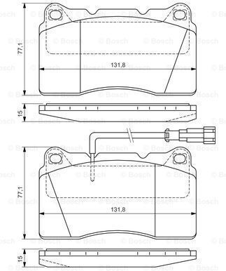 Bosch Disc Brake Pad Set 0 986 424 577