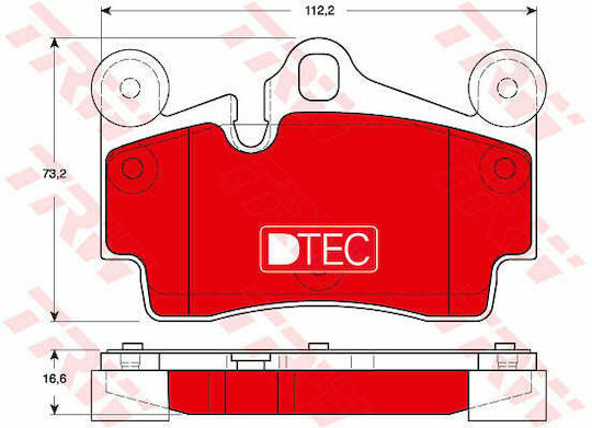 Set Plăcuțe De Frână Disc De Frână Trw Gdb1653dte