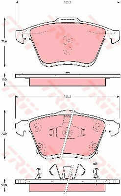 Set Plăcuțe De Frână Trw Gdb3400 Disc Frână