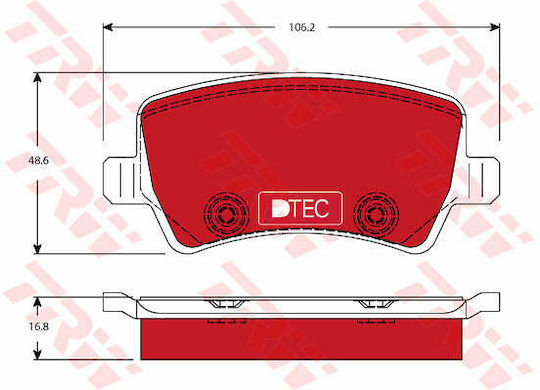 Trw Gdb1685dte Disc Brake Pad Set