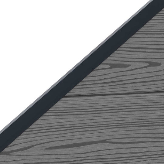 vidaXL Πάνελ Περίφραξης από WPC σε Γκρι Χρώμα 1.86x9.65m 6τμχ