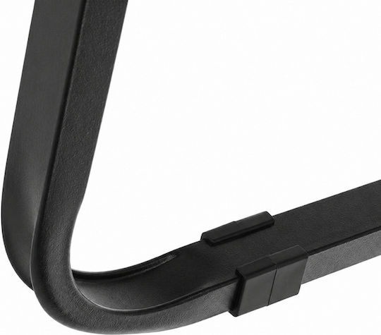 Outdoor Chair Metallic Black 75.5x58.5x53.5 cm