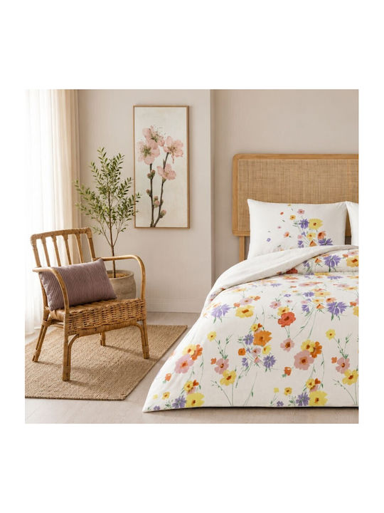 Tac Set Huse Pentru Pilote 200x220cm Dublă Cu 2 Fețe De Pernă & 1 Cearceaf Multicolor