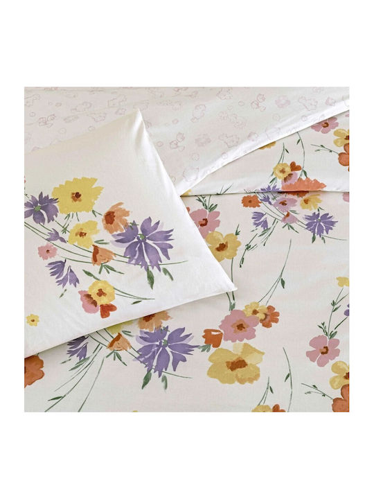 Tac Set Huse Pentru Pilote 200x220cm Dublă Cu 2 Fețe De Pernă & 1 Cearceaf Multicolor