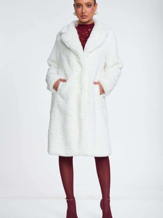 Long Women's Fur White
