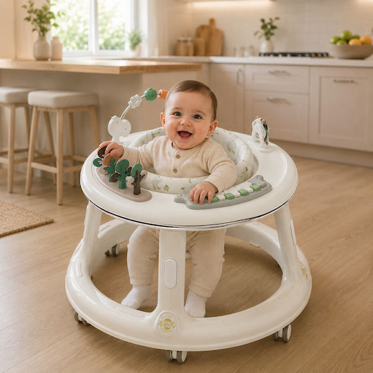 ForAll Baby Walker with Music for 6+ Months White