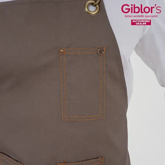 Giblor's Waiter / Barista / Bartender Waist Apron Beige