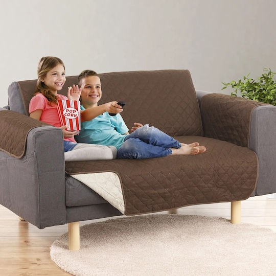 Maxx World Ελαστικό Κάλυμμα Διθέσιου Καναπέ Brown/beige 180x240cm Maxx World Ελαστικό Κάλυμμα Διθέσιου Καναπέ Brown/beige 180x240cm