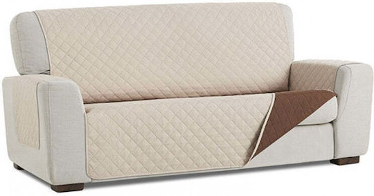 Sofazip Ελαστικό Κάλυμμα Πολυθρόνας Brown-beige 55εκ.