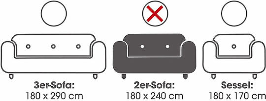 Maxx World Husă Elastică Impermeabilă Pentru Canapea Cu Două Locuri Maro/Bej 180x240cm