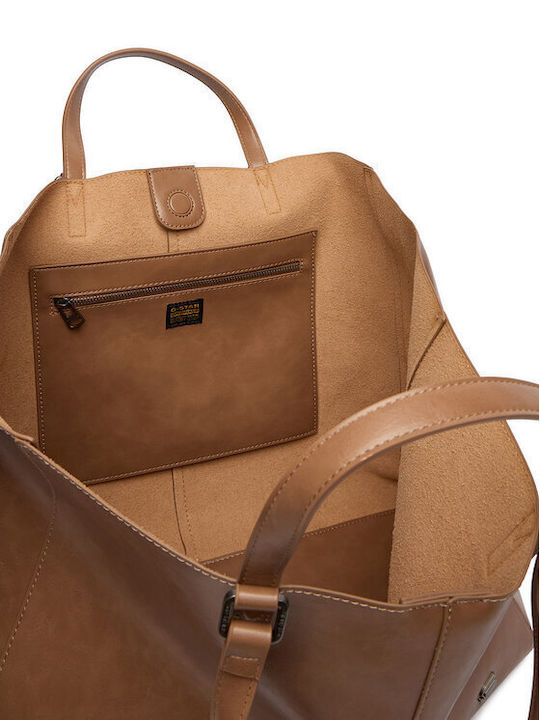 Damentasche Schulter Beige