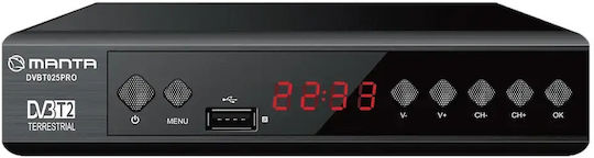 Manta DVBT025PRO Ψηφιακός Δέκτης Mpeg-4 Σύνδεσεις SCART / HDMI / USB