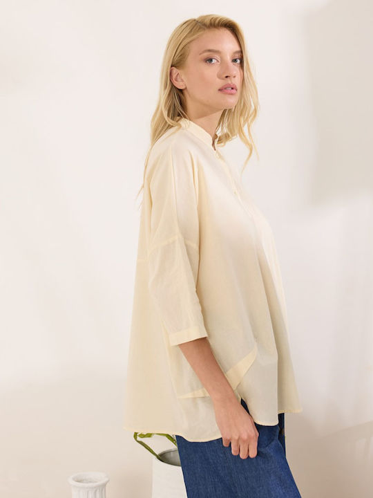 Long Sleeve Women's Shirt Cream