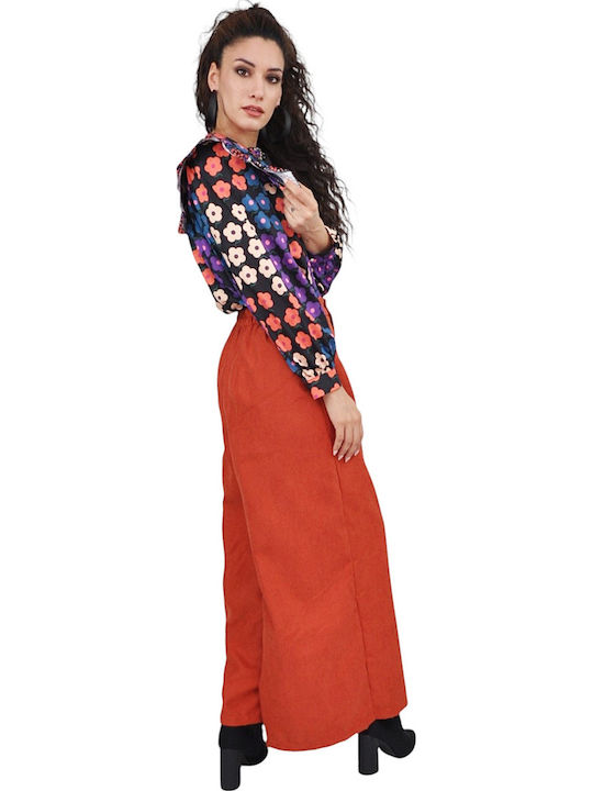 Long Sleeve Women's Shirt Multicolour Floral