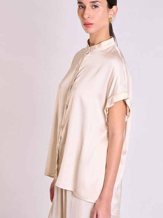 Collectiva Noir Women's Shirt Beige
