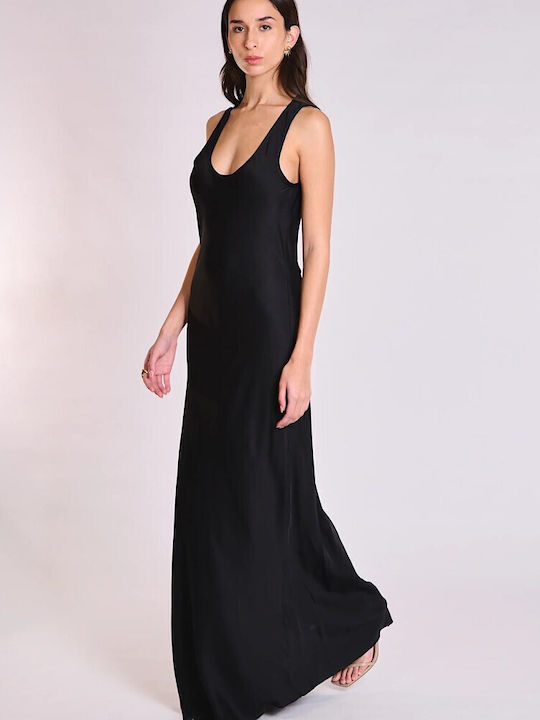 Collectiva Noir Satin Dress All Day Black