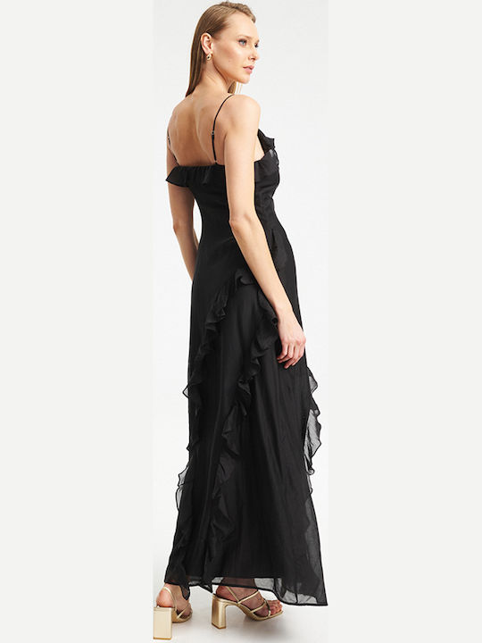 Maxi Φόρεμα για Γάμο / Βάπτιση Black