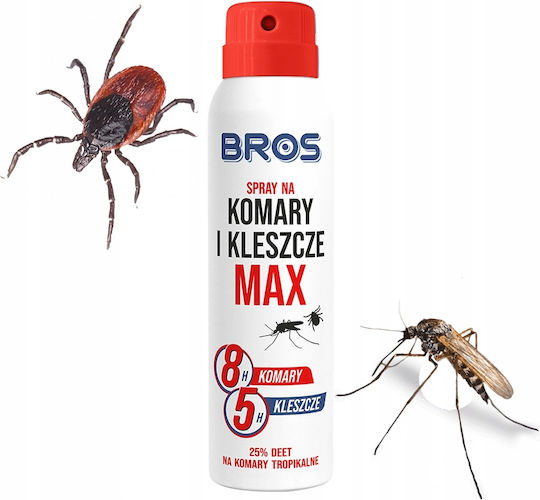 Bros Max Insektenschutzmittel Spray DEET Geeignet für Kinder 90ml 2 Stück