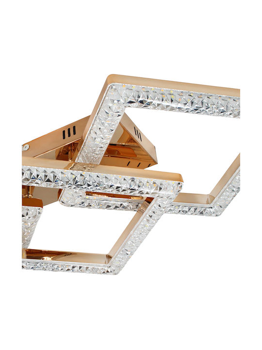 Keskor Plafonieră de Tavan 75cm Aurie cu LED Integrat