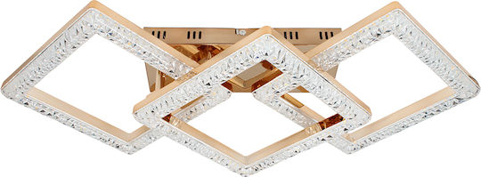 Keskor Keskor Deckenleuchte 75cm Gold mit Integrierte LED